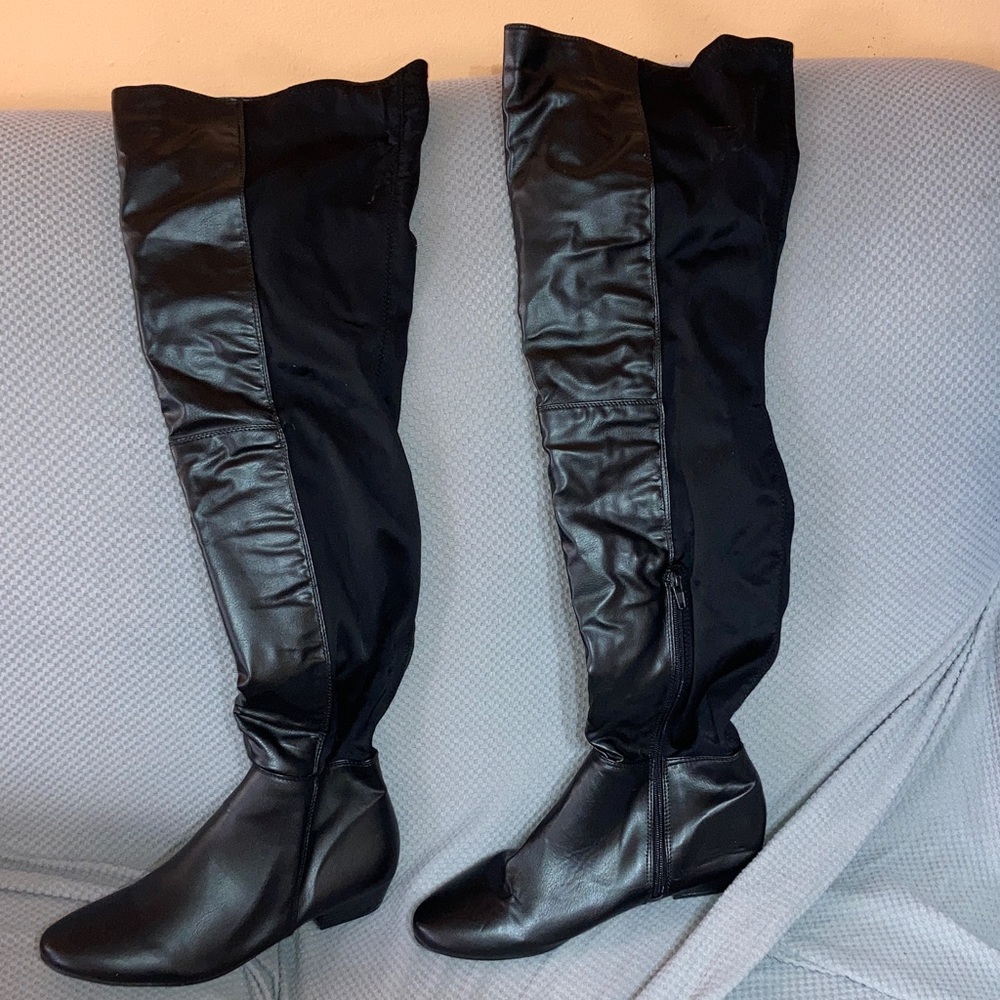 AXNY Elegant Black Over-the-Knee Women's Boots